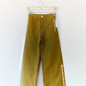 Jesse Kamm Sailor Pants in Tobacco Tan Brown Size 2 Brand New NWT